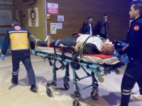 Bursa'da kamyon kasasından düşen işçi yaralandı