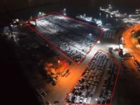 Görüntü Türkiye'den! Hepsi gece yarısı geldi