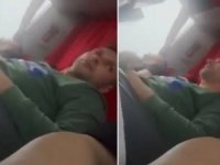 Yolcu otobüsünde mide bulandıran görüntü