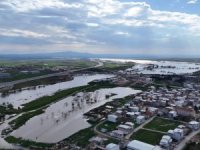 Bursa'nın sular altında kalan arazileri böyle görüntülendi