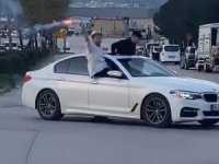 Bursa'da düğün konvoyu tehlike saçtı