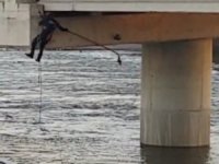 Bursa'da asılı kalan güvercini böyle kurtardılar