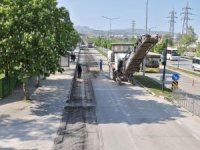 Bursa'da terminal yolu yenileniyor