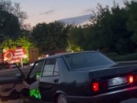Bursa'da trafikte 'yok artık' dedirten anlar kamerada