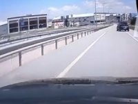 Bursa'da geri geri gelen sürücü tehlike saçtı