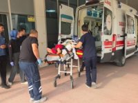 Bursa'da motosiklet virajı alamadı sürücü ağır yaralı