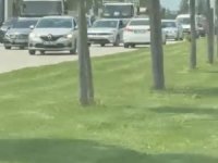 Bursa'da ters şeride girip, trafiği böyle kilitledi