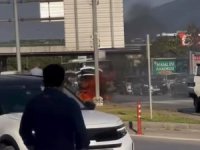 Bursa'da seyir halindeki otomobil alev topuna döndü