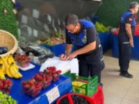 Bursa'da zabıtadan manav denetimi
