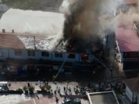 Tarihi çarşıdaki yangın kontrol altına alındı