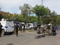 Zırhlı araç kaza yaptı: 3 polis yaralı