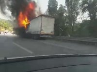 Gemlik'te tır yangını!