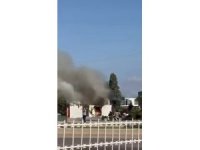 Bursa’da ana arter üzerindeki trafo alevlere teslim oldu