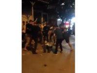 Kadını darp eden adamın linç anları kamerada!