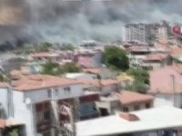 Kazdağları eteklerinde yangın!