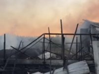 Bursa’da çiftlik alev alev yandı!