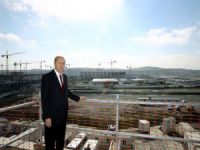 Erdoğan, 3. Havalimanı inşaatında incelemelerde bulundu