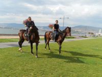 İzmir parklarında atlı polisler dönemi