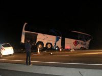 Bursa otobüsü kaza yaptı: 11 yaralı