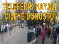 Bursa'da Teleferik Kuyruğu uzadıkça uzadı