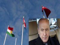 Bahçeli'yi Kürdistan bayrağıyla vurdu