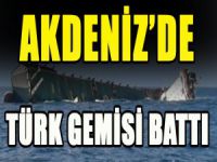 Türk gemisi battı
