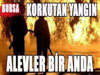 Bursa'da yangın dehşeti