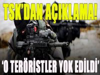 TSK'dan YPG açıklaması