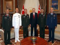 Erdoğan yeni komutanları kabul etti