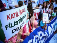 Bursa'da İsrail protestosu