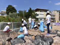 BSH çalışanları kıyıları temizledi