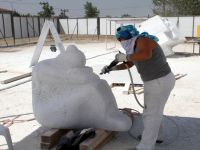 Mermerlere vicdanı işliyorlar