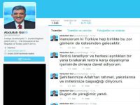 Gül'den mesaj