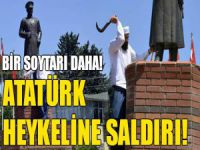 Atatürk heykeline saldırdı!