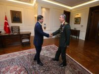 Davutoğlu, Akar’ı kabul etti