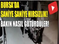Bursa'da motosikleti böyle çaldılar!