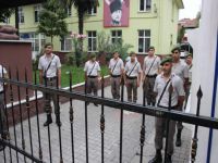Çarşamba'da teröre tepki için bayrak yürüyüşü