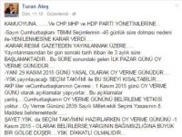 "Cumhurbaşkanı'nın oy verme gününü belirleme yetkisi yok"