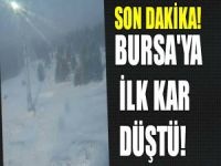 Bursa'ya ilk kar düştü!