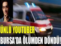 Ünlü YouTuber Bursa'da kaza yaptı