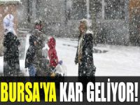 Bursa'ya kar uyarısı