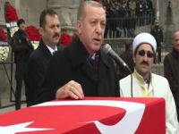 Şehidin cenazesine Erdoğan'da katıldı!