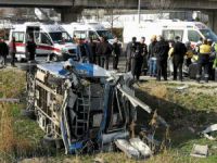 Ankara-İstanbul yolunda kaza! 15 yaralı...