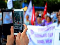 Ankara’da şehitler için eylem