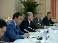 Atambayev ve Rahman, Duşanbe'de