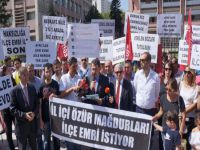 Bakanlık önünde öğretmen eylemi