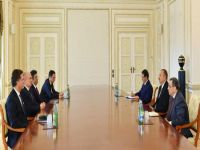 Aliyev, Sinirlioğlu'nu kabul etti