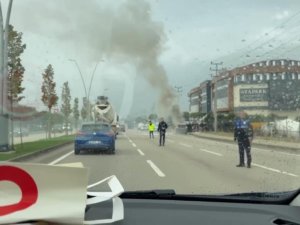 Bursa'da seyir halinde bir anda alev aldı!