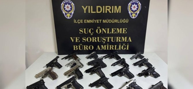 Bursa'da kaçak silah atölyesine baskın!