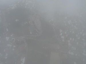 Bursa'da sis manzarası havadan görüntülendi